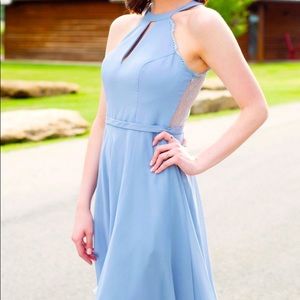 Azazie Bridesmaid Dress - Dusty Blue